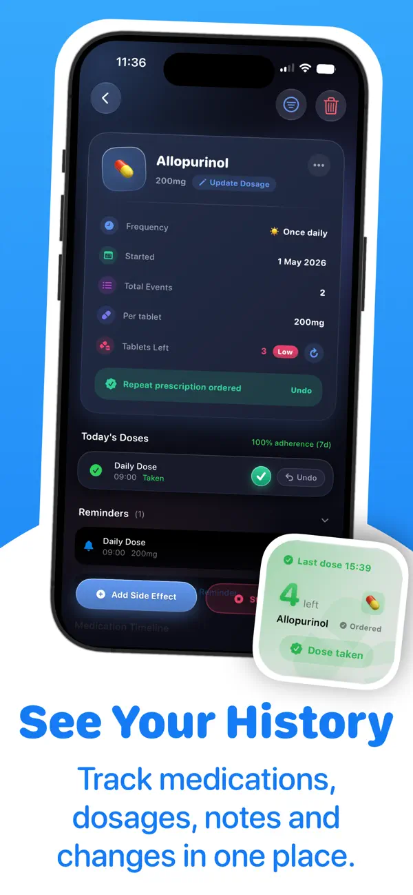 Medicine Tracker: Side Effects screenshot 2