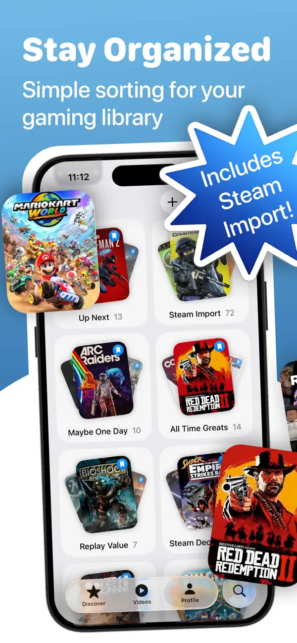 Game Shelf: Rate Video Games screenshot 1