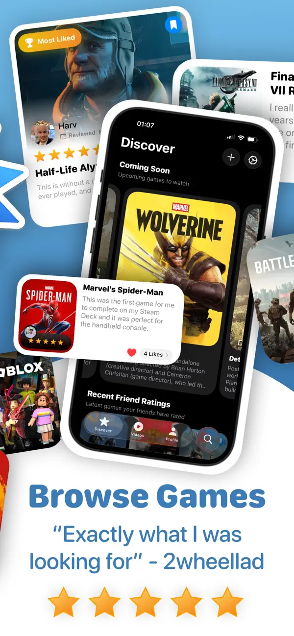 Game Shelf: Rate Video Games screenshot 2