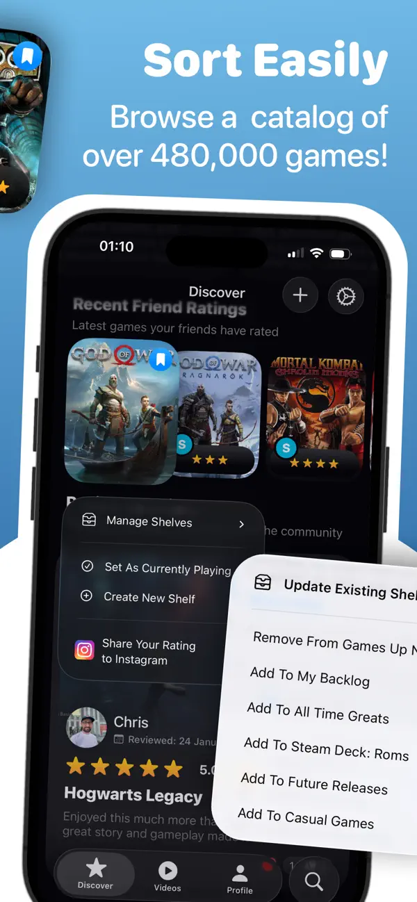 Game Shelf: Rate Video Games screenshot 5